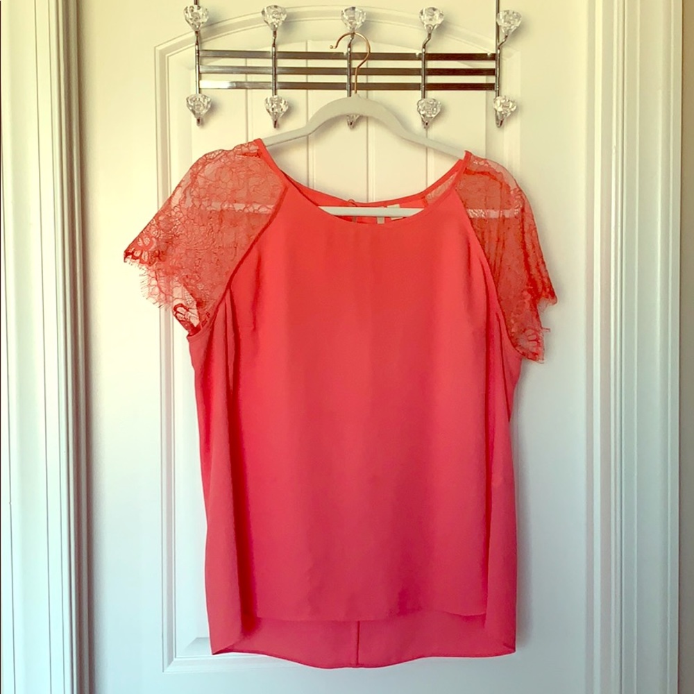 LC Lauren Conrad light pink blouse Large
